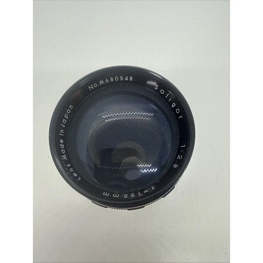 Vintage Soligor 135mm Tele-Auto 135mm f/2.8 Telephoto Lens for Minolta MD. Japan